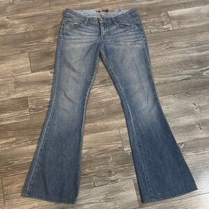 PAIGE BELL CANYON JEANS SIZE 27 Women's Blue Flared Jeans